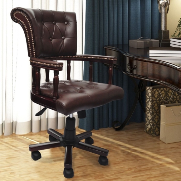 Кожаное кресло руководителя Chesterfield