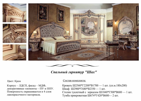 Из чего состоит спальный гарнитур