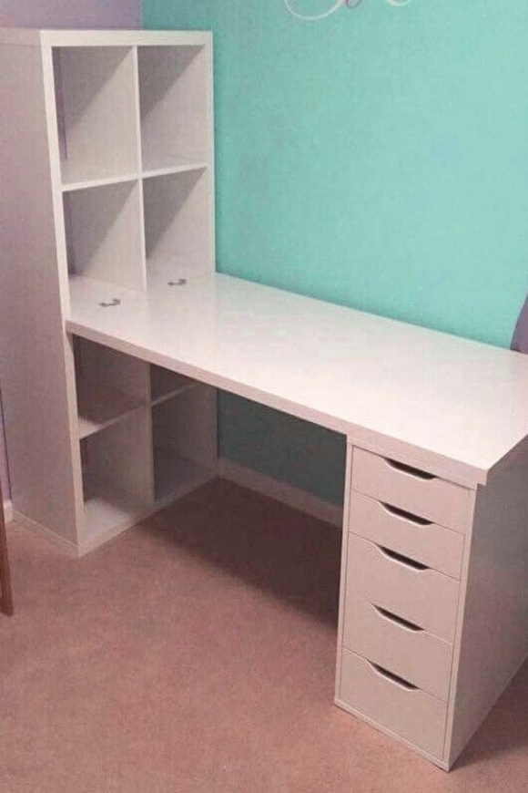 Стеллаж икеа каллакс со столом