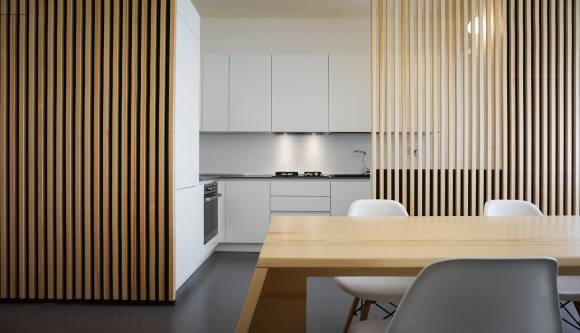 Шпонированные панели Topperfo Micro Ulme Stone Edition Acoustic Wood Panel