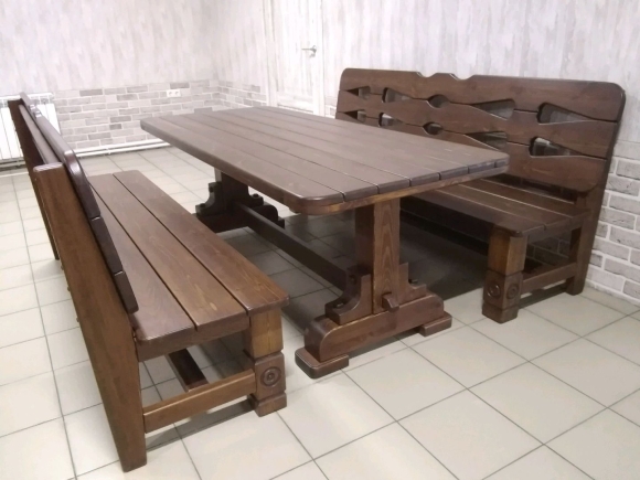 Комплект садовой мебели из массива