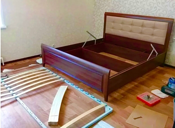 Сборка двухспального кровати