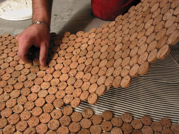 Коврик из корковых пробок