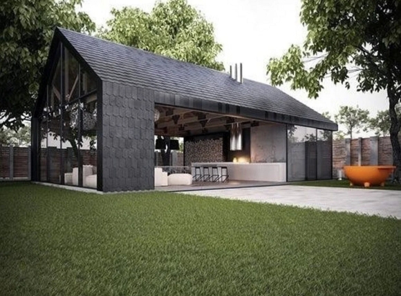 Беседка в стиле барнхаус Barn House