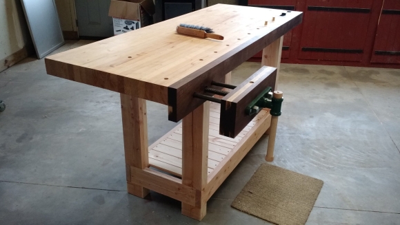 Блочный верстак woodworker
