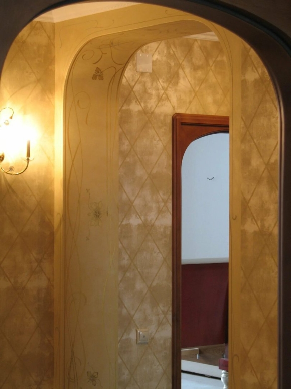 Окантовка арки в квартире