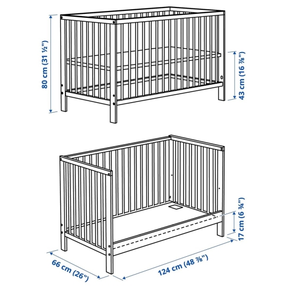 Детская кроватка ikea Гулливер