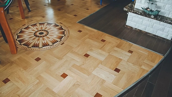 Рогожка укладка паркета