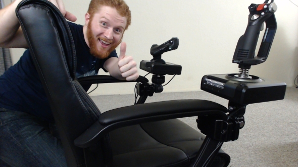 Joystick / hotas chair mount