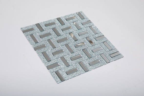 Плитка мозаика surface стеклянная белая