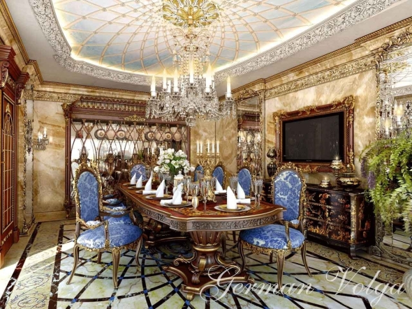 Королевская гостиная luxury antonovich design