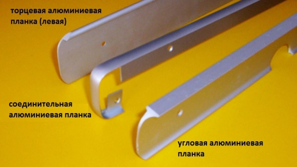 Планка соединительная для столешницы угловая мм r