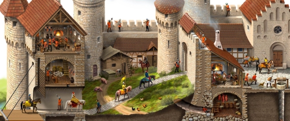 Жизнь в рыцарском замке средневековье