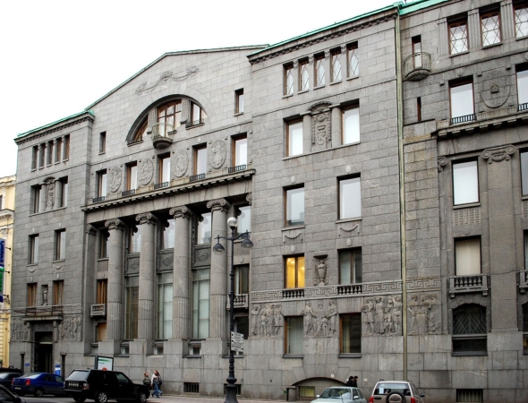 Здание азовско донского банка в петербурге архитектор ф.и лидваль