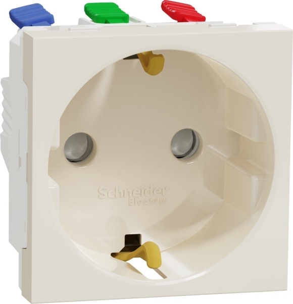 Розетки с самозажимными клеммами Schneider Electric