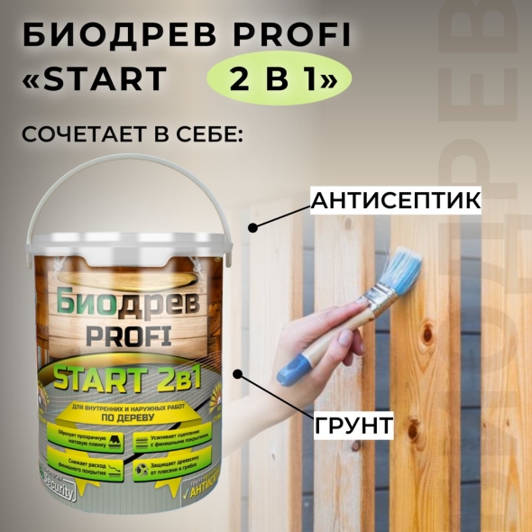 Грунт антисептик для защиты деревянных фасадов profi . л