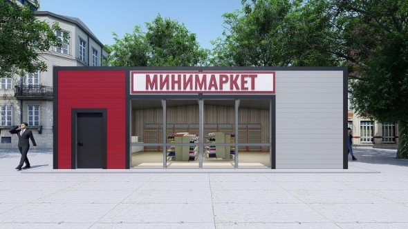 Торговые павильоны из сэндвич панелей