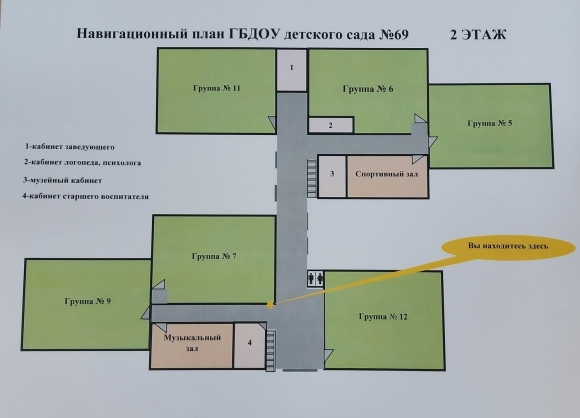 Схема детского сада чертёж