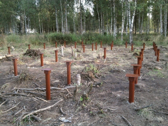 Сваи из труб