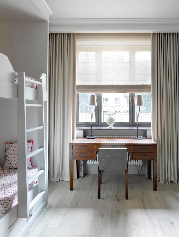 Римские шторы в интерьере детской