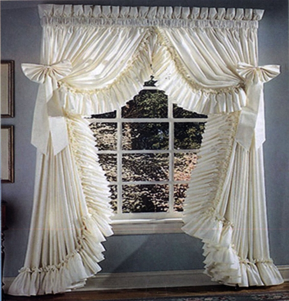 Шторы с рюшами