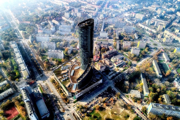 Башня Sky Tower Вроцлав