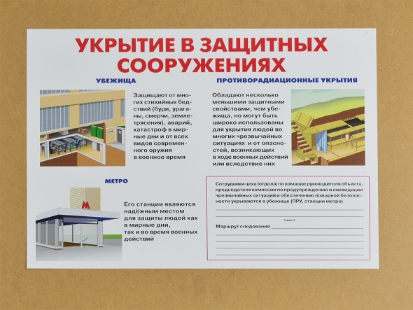 Укрытие в защитных сооружениях