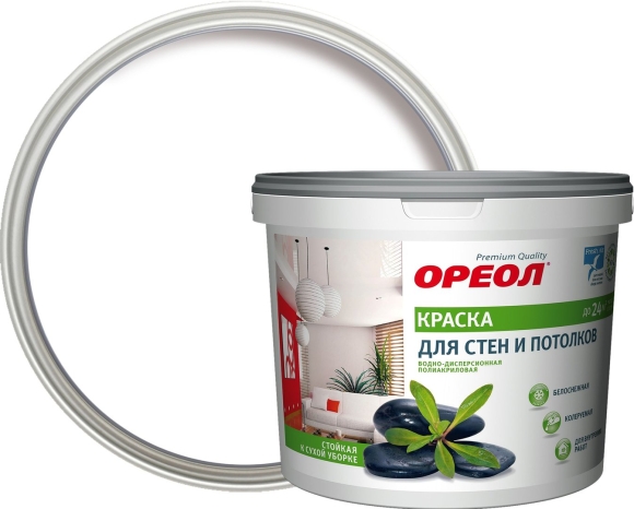 Краска ореол для стен и потолков