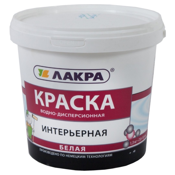 Лакра краска водно дисперсионная интерьерная