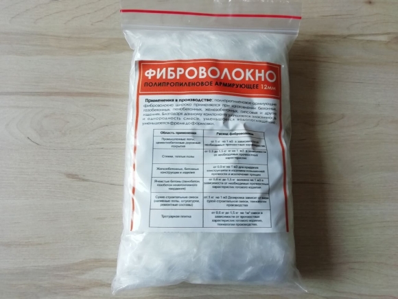 Фиброволокно строительное армирующее