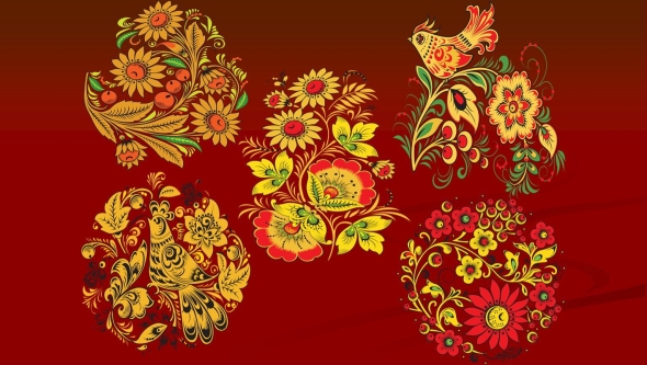 Древо жизни хохломская роспись