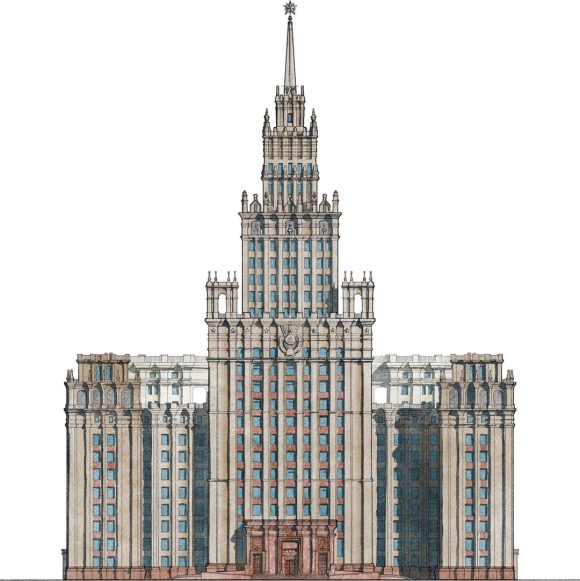 Сталинская высотка МИД В Москве