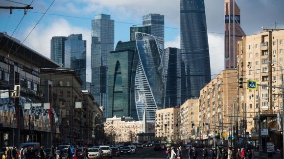 Москва Москва Сити контраст