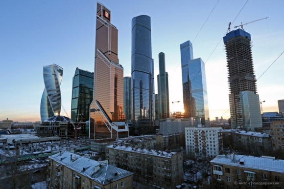 Москоу Сити и хрущевки