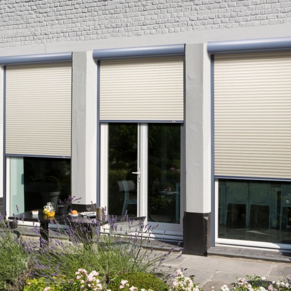 Рольставни на окна алютех