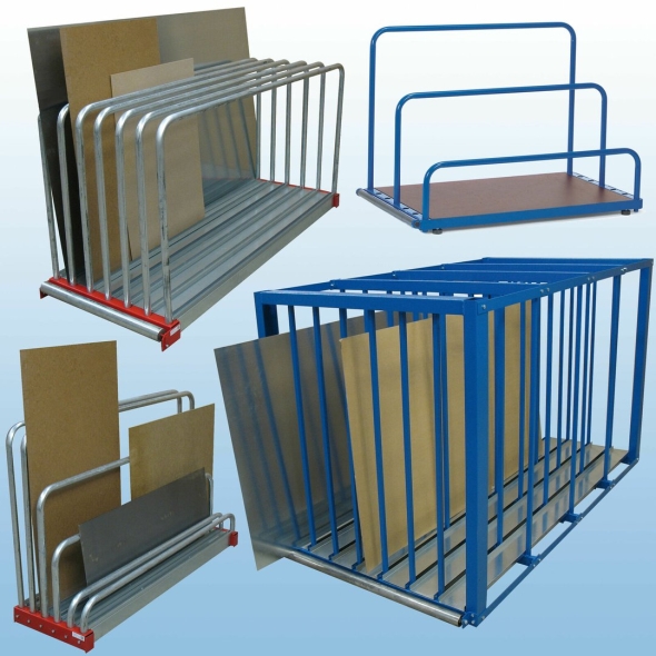 Стеллаж для вертикального хранения листового металла вр