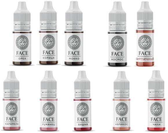 Face пигменты для перманентного макияжа