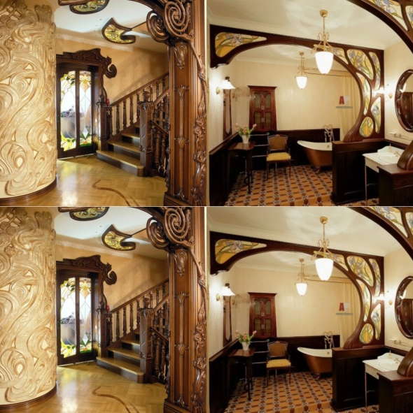 Русский модерн стиль в интерьере