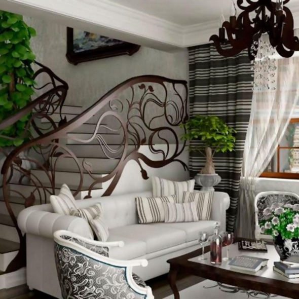 Лестница в стиле ар нуво