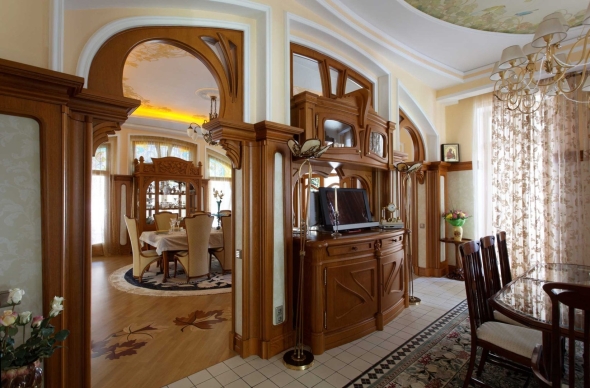 Русский модерн в интерьере