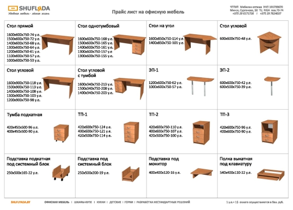 Элементы офисной мебели