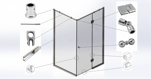 Профиль для душевой перегородки