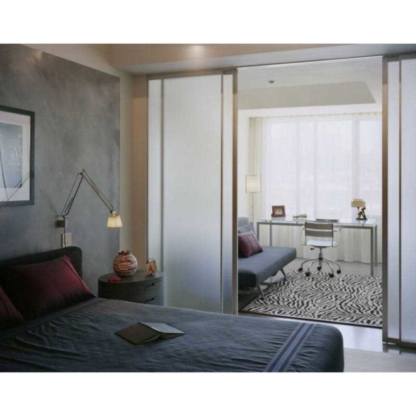 Раздвижные перегородки для зонирования пространства в комнате