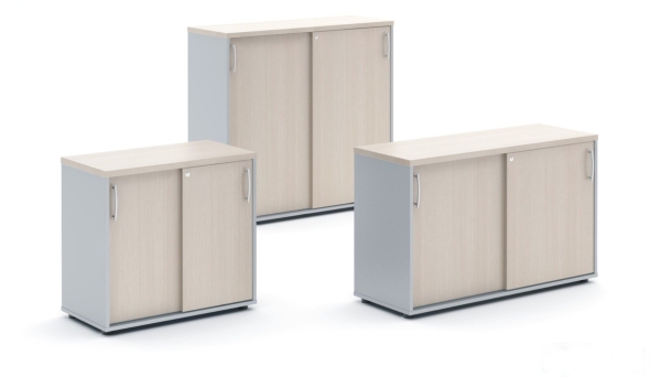 Тумба с раздвижными дверцами