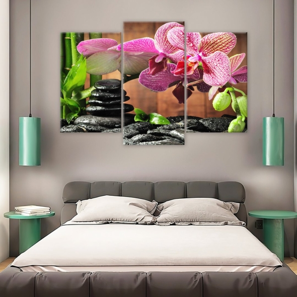 Модульная картина на холсте орхидеи