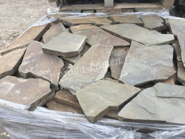 Плитняк песчаник серо-зеленый