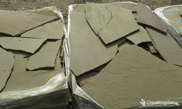 Плитняк песчаник серо-зеленый