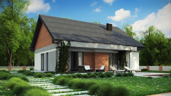 Дом с мансардой одноэтажный z