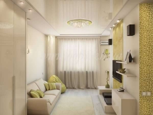 Интерьер гостинной кв м