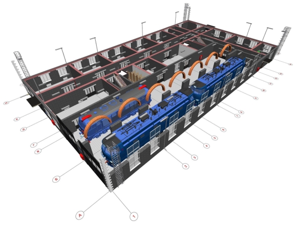 Проект локомотивного депо
